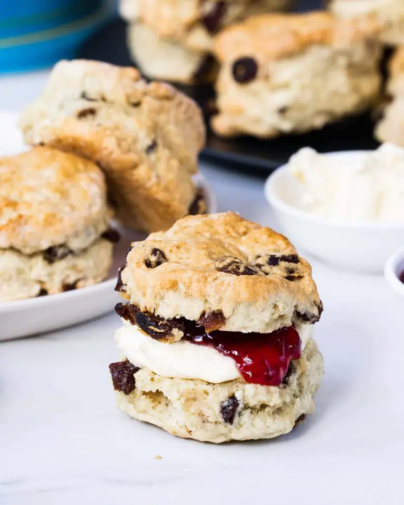 Buttermilk fruit scones. Made without eggs and deliciously tender, these buttermilk fruit scones are always popular. Recipe by movers and bakers