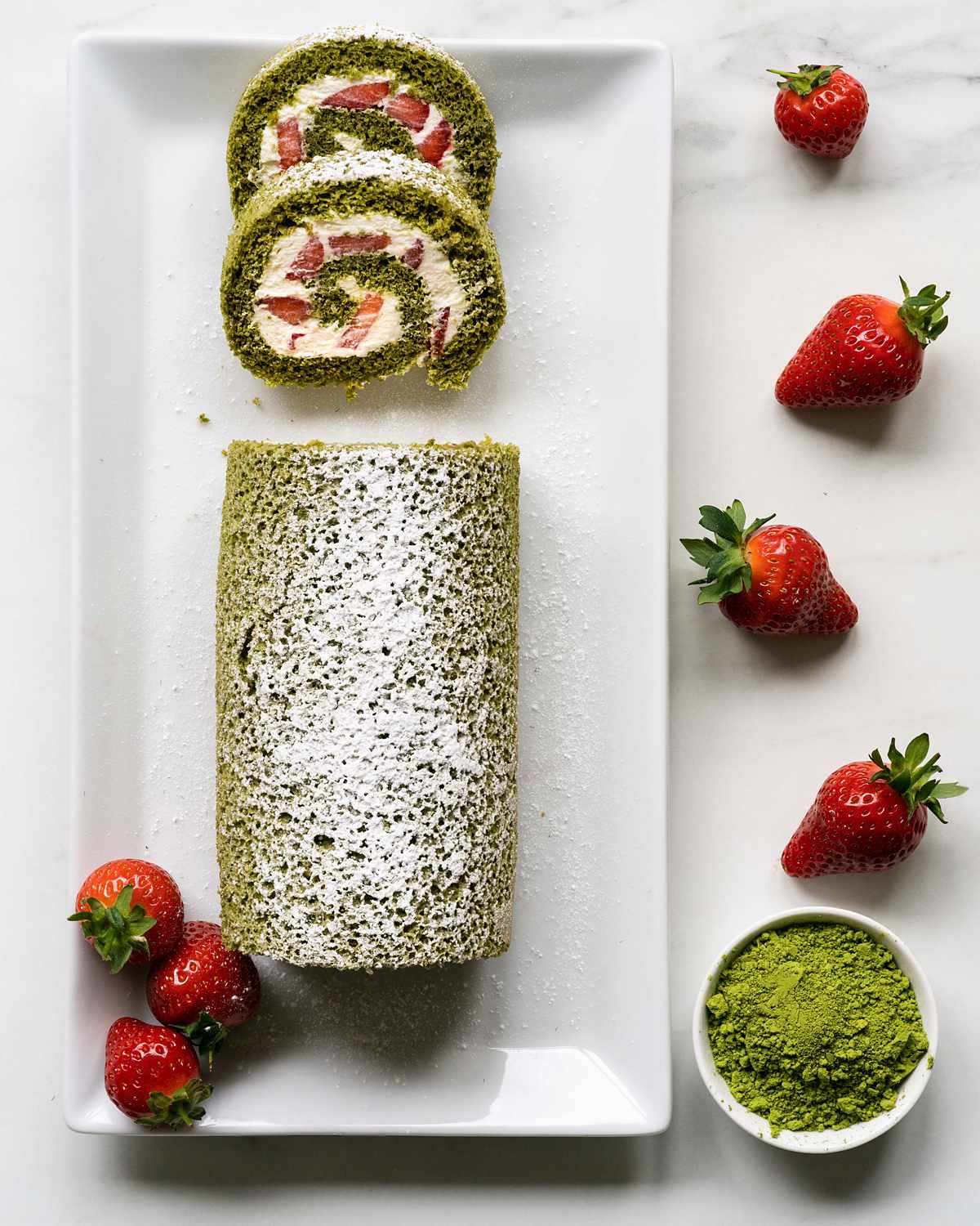 Matcha Roll Cake Movers and Bakers Home Baking by Andrea