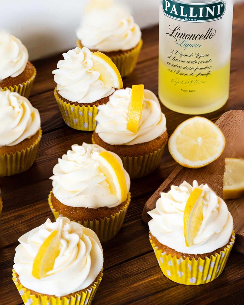 Lemon cupcakes limoncello