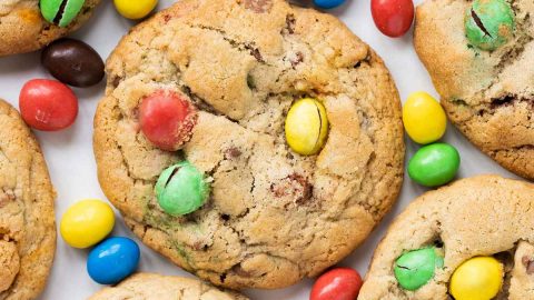 Fudge Stuffed M&M Cookies - Love to be in the Kitchen