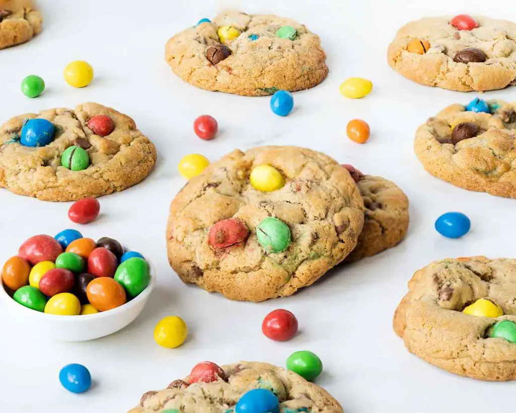 Bright and cheerful homemade M&Ms cookies are fun and tasty! Recipe by movers and bakers