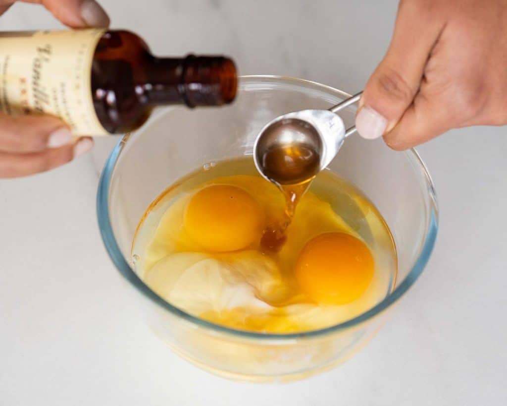 Mixing the wet ingredients together before adding to the dry. Recipe by movers and bakers