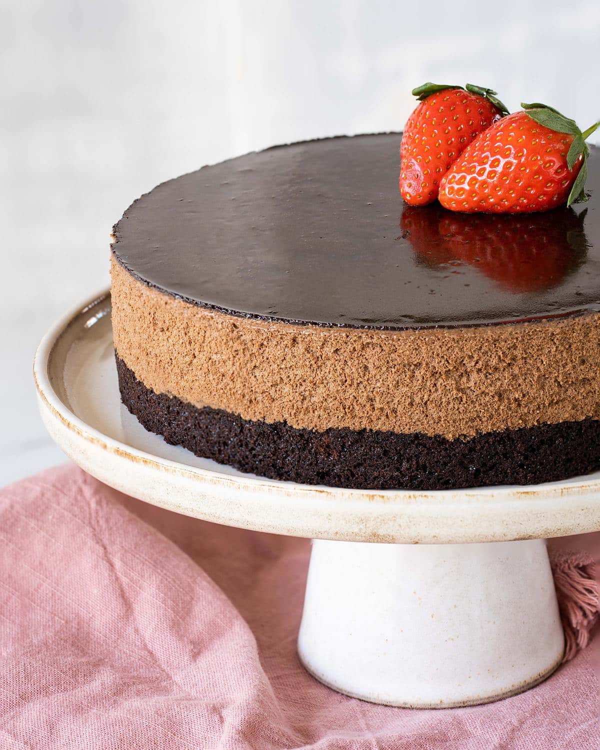 Chocolate Brownie Mousse Cake