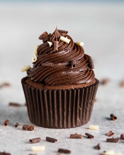 Chocolate fudge cupcakes.