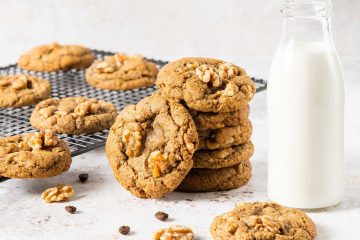 My coffee walnut cookies are packed with delicious coffee and earthy walnuts in a satisfyingly chewy cookie. Perfect for coffee lovers everywhere! Recipe by movers and bakers