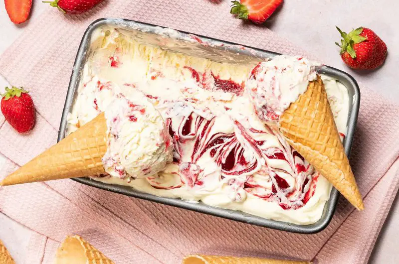 Strawberry Ripple Ice Cream