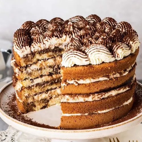 Chocolate Tiramisu Cake • Curious Cuisiniere