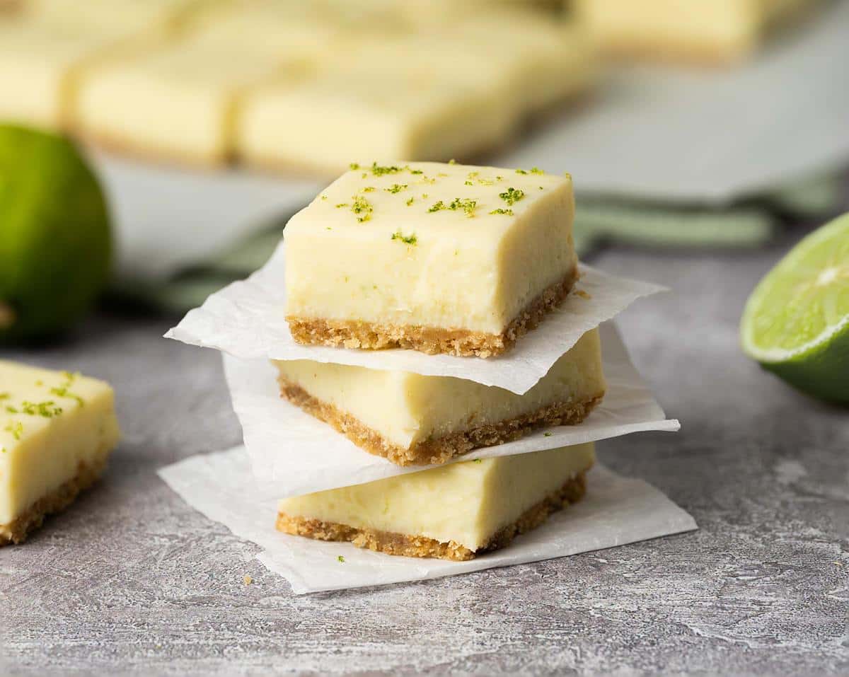 With a light biscuit base and a creamy zingy lime filling, this delicious key lime fudge is one everyone will love! Recipe by movers and bakers