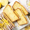 Easy lemon drizzle cake. A light and fluffy cake packed with plenty of delicious zingy lemon flavour, topped with a sweet lemon drizzle. A perfect tea time treat! Recipe by movers and bakers