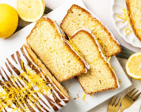 Easy lemon drizzle cake. A light and fluffy cake packed with plenty of delicious zingy lemon flavour, topped with a sweet lemon drizzle. A perfect tea time treat! Recipe by movers and bakers