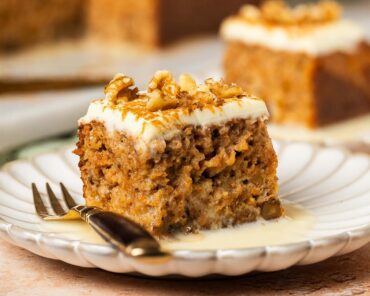 Carrot cake tres leches is a moist and flavourful spiced carrot cake soaked in three milks for the ultimate decadence! Recipe by movers and bakers