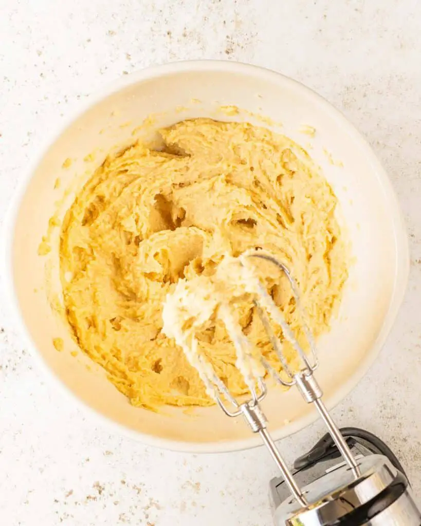 And beating until fully combined. Recipe by movers and bakers