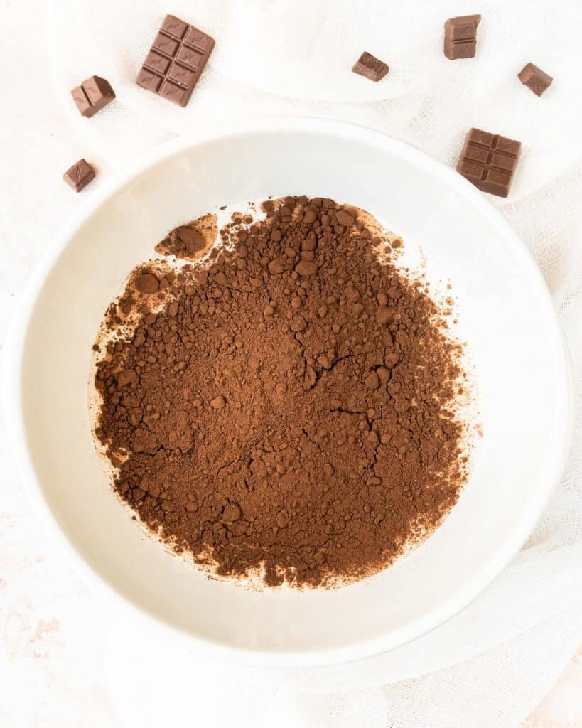 Mix the condensed milk, cream and cocoa together until thickened. Recipe by movers and bakers