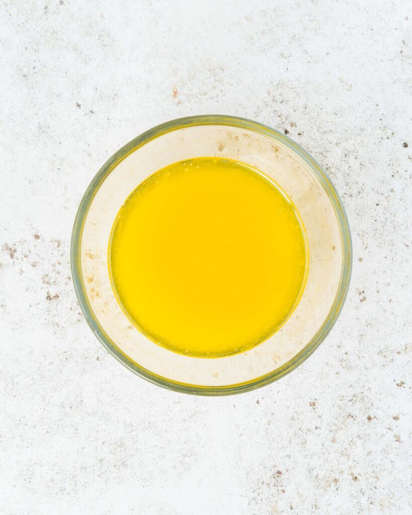 Melt the butter in a small bowl..