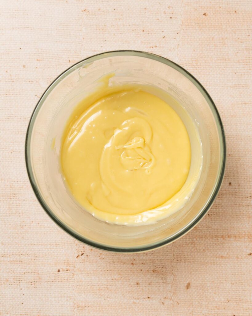 Until melted together and smooth then leave to cool ...