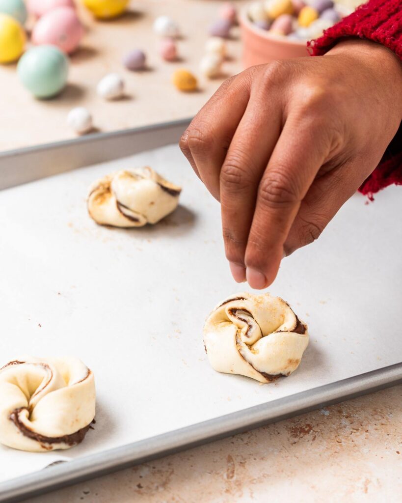 And sprinkle with some demerara sugar if desired before baking. Recipe by movers and bakers