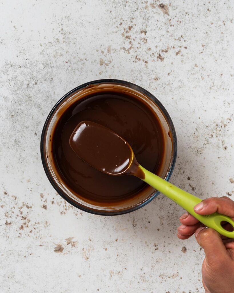 Then add in the butter and stir to melt, creating a soft, shiny and silky smooth ganache. Recipe by movers and bakers