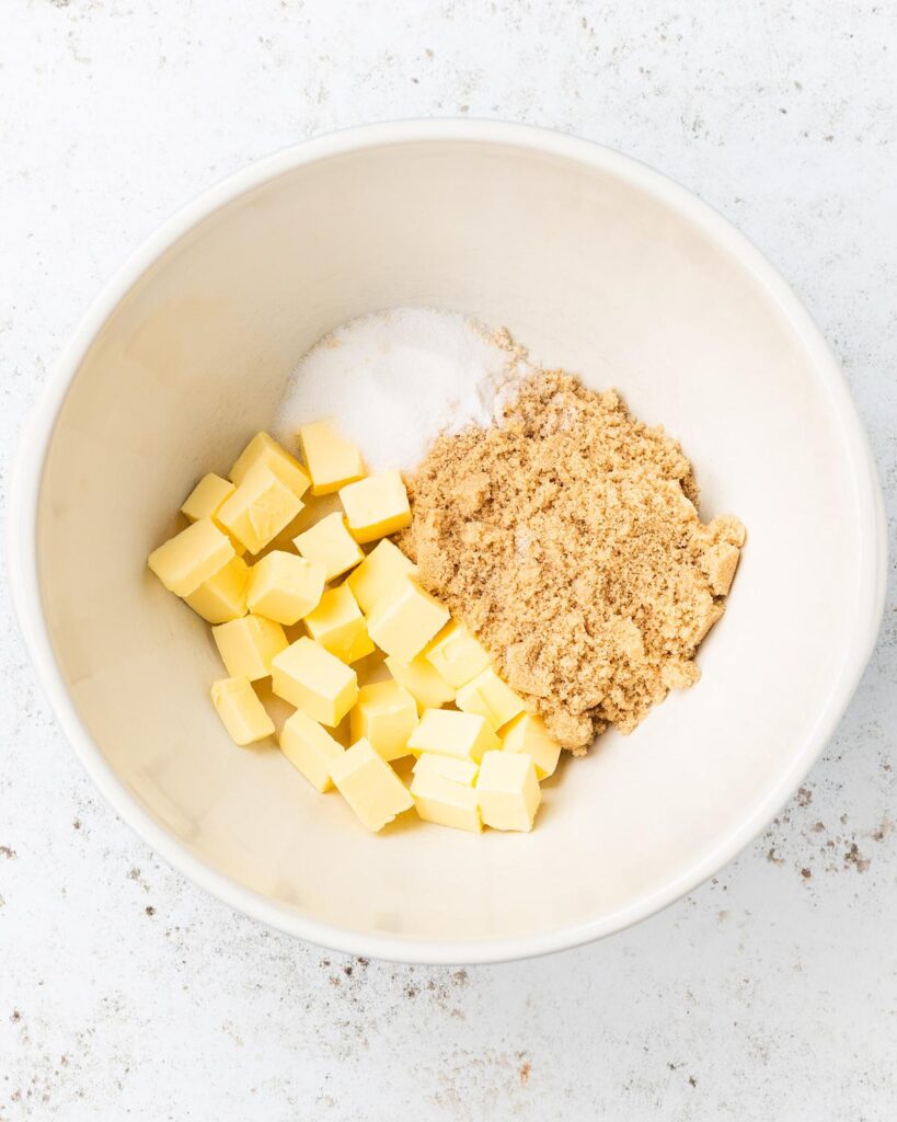 Beat the butter and sugars until combined...