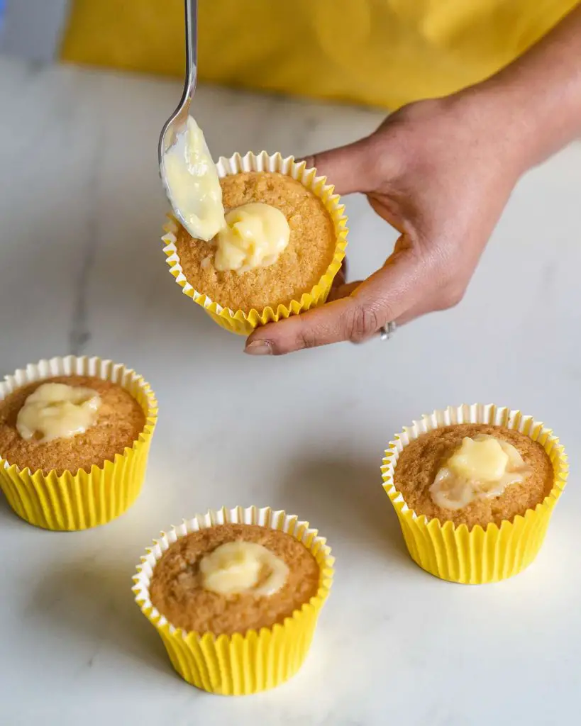These lemon cupcakes are filled with delicious homemade lemon curd filling for extra zingy delicious flavour!